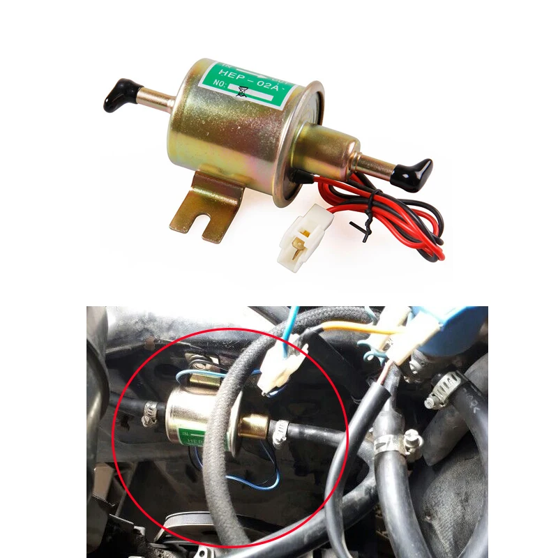 RASTP 12V Электрический топливный насос низкого болт крепления провода дизель HEP 02A