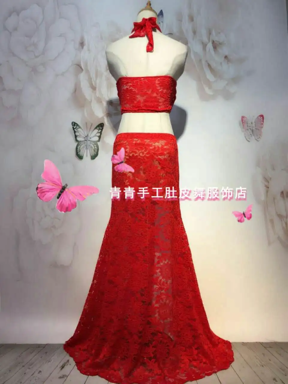 Новый набор костюма для танца живота Профессиональный bellydance топ + юбка костюмы