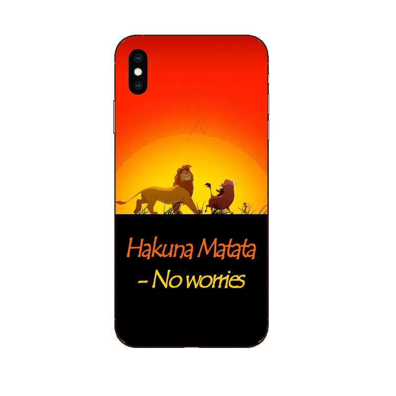 Чехол из мягкого силикона и ТПУ с рисунком короля льва для iPhone XS MAX 7 8 Plus 6 6S 5S