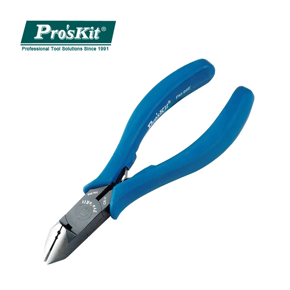 

PM-908 Pro'sKit 6" Side Cutting Diagonal Cutting Pliers Stripping Line Cut Wire Steel Tools For Soft Cable 1.4mm Copper Wire