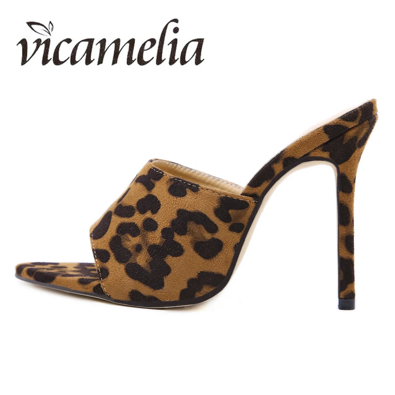 Vicamelia/Новинка лета 2018 года Модные женские босоножки на высоком каблуке с