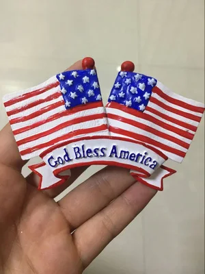 

American flag Features travel fridge stickers