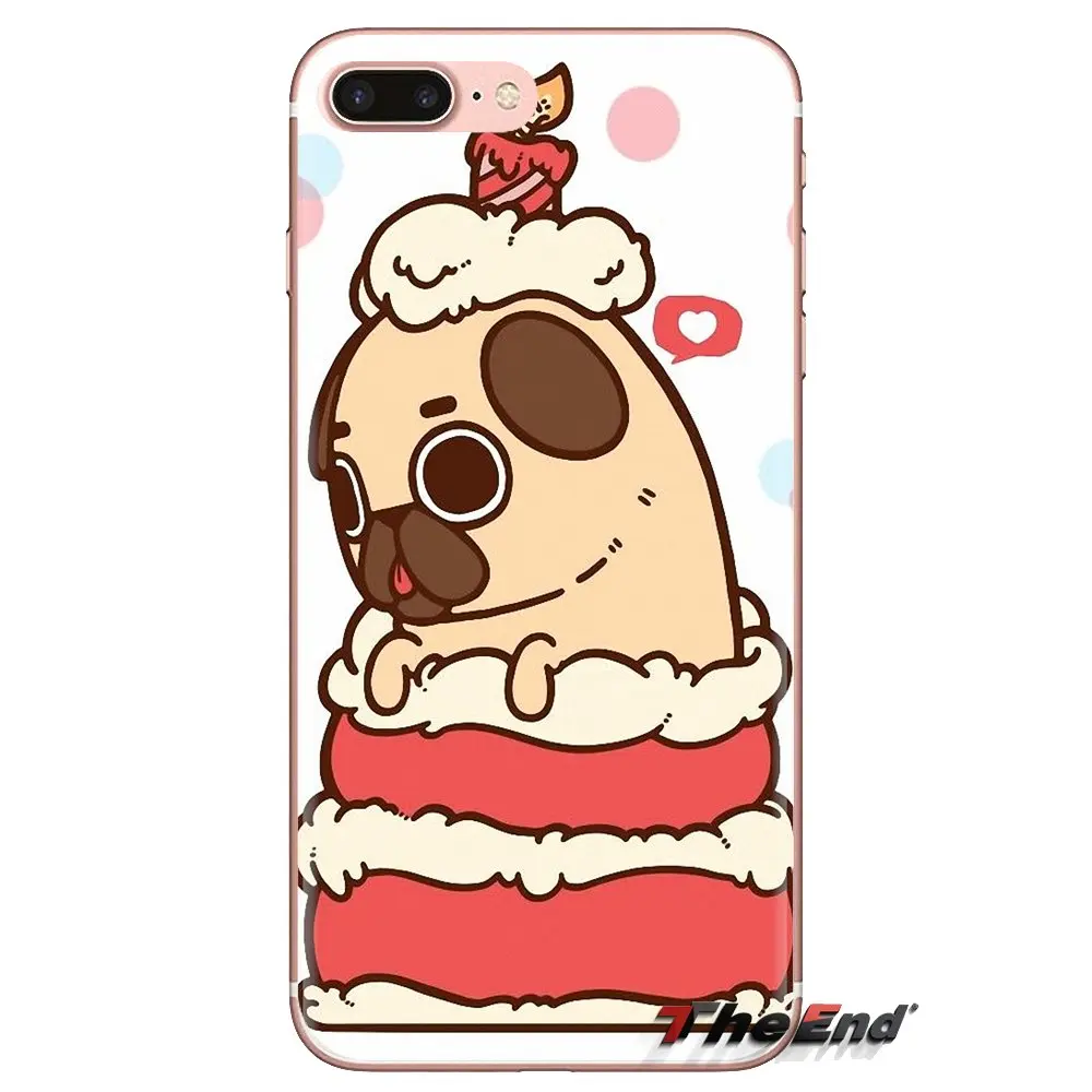 pug life For iPod Touch Apple iPhone 4 4S 5 5S SE 5C 6 6S 7 8 X XR XS Plus MAX Soft Transparent Cases Covers |