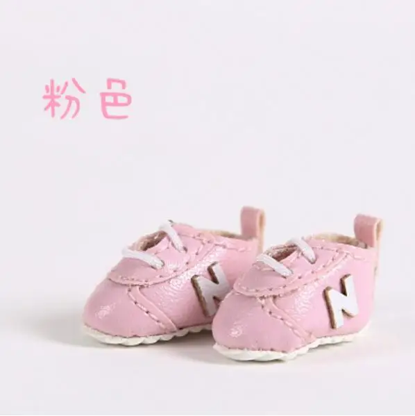 pink 1 пара 2,2 см милые куклы кроссовки обувь кукла Middle blyth спортивная обувь аксессуары(fit ob11, obitsu11 1/12 bjd Holala кукла - Цвет: pink