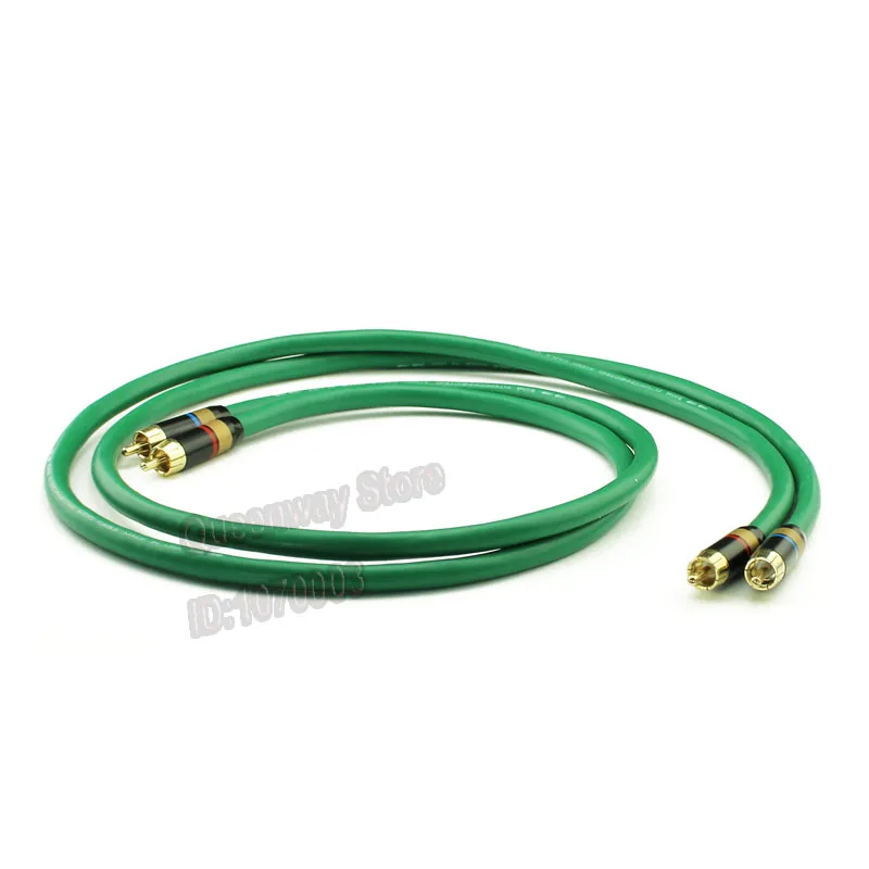 

HiFi hi-end hiend 4 core 6N copper+silver plated cable/line CD decoder amplifier cable RCA double lotus audio signal cable