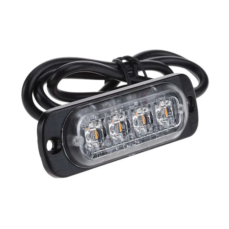 4 LED Стробоскоп сигнальный свет стробоскоп Решетка мигающий световой бар