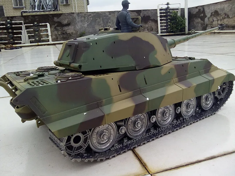 Немецкий танк King Tiger Henschel RC 6 0 с пушкой 3888a 1 улучшенный металлической дорожкой и
