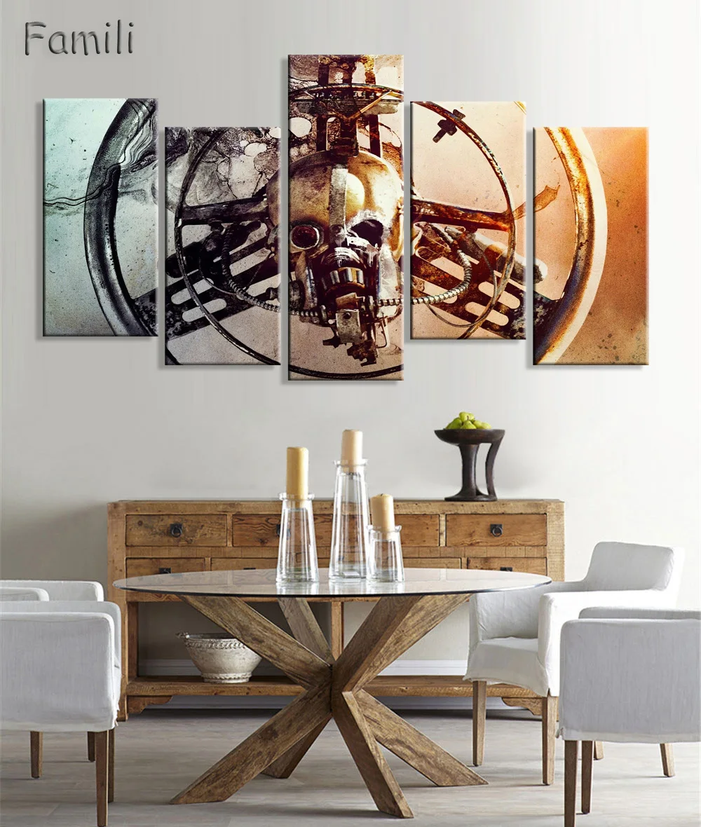 Картина на холсте с ужасным черепом горячие Куадрос декоративные фотографии HD