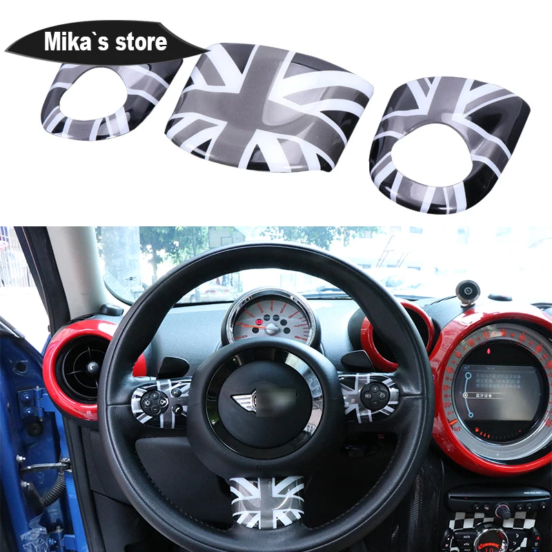 Крышка рулевого колеса для Mini Cooper аксессуары украшения интерьера наклейки R55 R56 R57