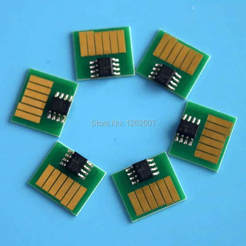 Бесплатная доставка! Чипы для чернильного картриджа 6 цветов совместимые чипы