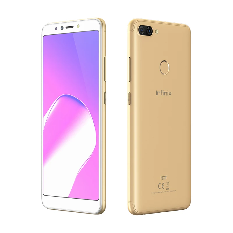 Infinix HOT 6 PRO смартфон 32G 3G двойная задняя камера Qualcomm Snapdragon 6," экран сотовый телефон Android 8,0 - Цвет: Gold