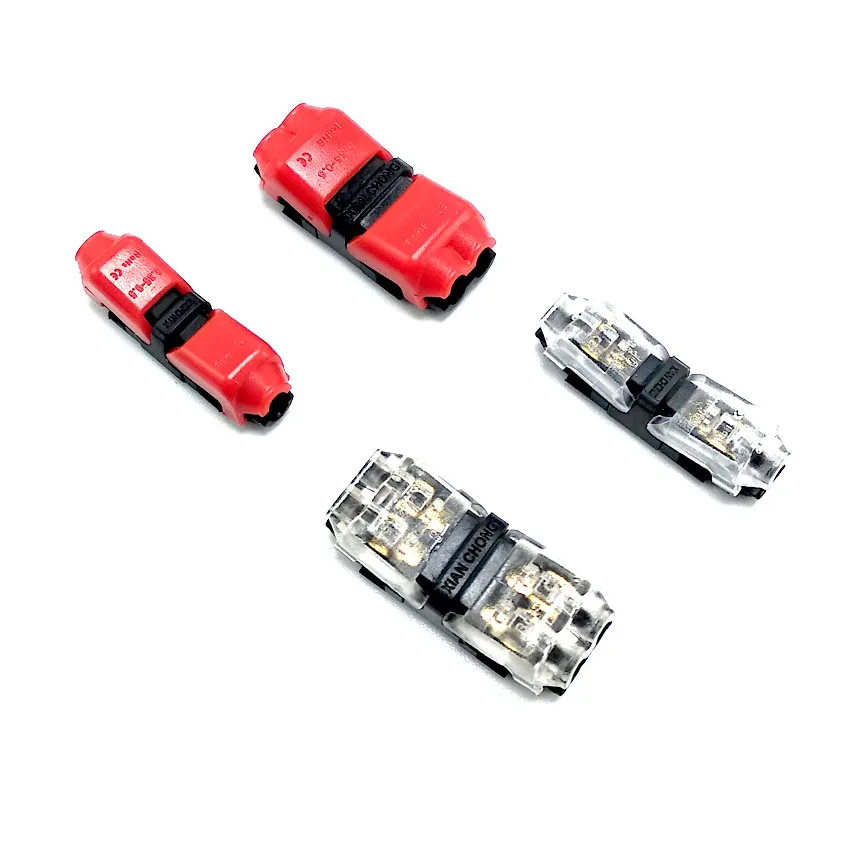 

5Pcs H Shape Quick Splice Wire Wiring Electrical Connector for 2 Pin 22-20 AWG LED Strip Cable Crimp Terminal Blocks Conductor