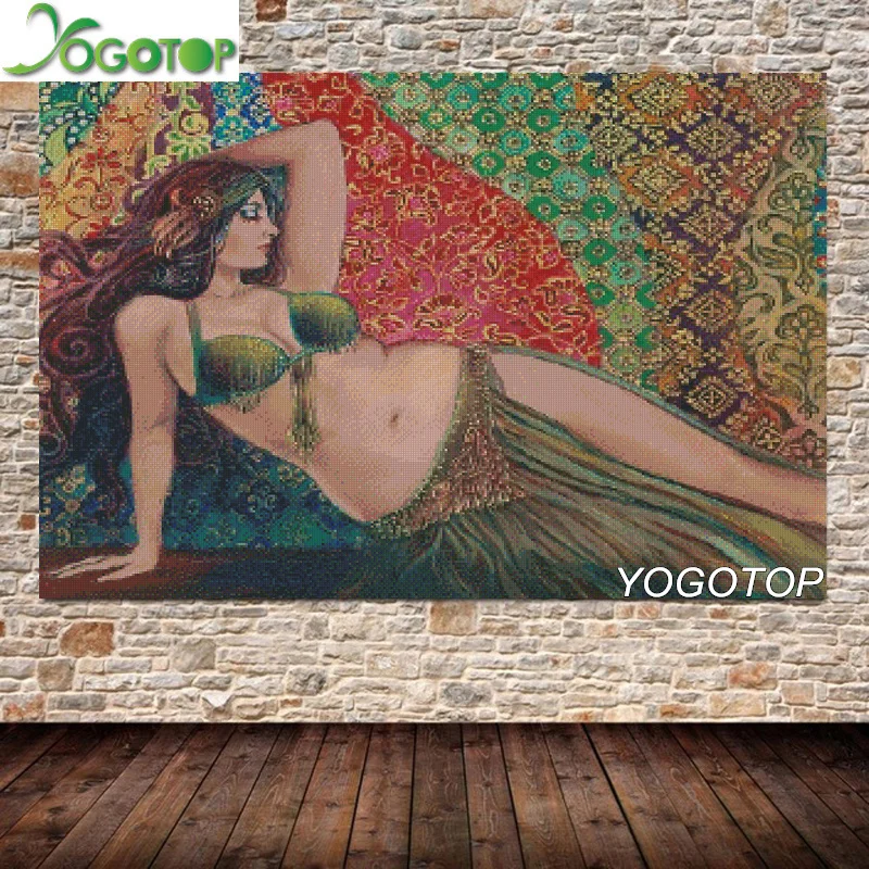 Алмазная вышивка YOGOTOP Женская богиня танца живота 5D алмазная живопись сделай сам