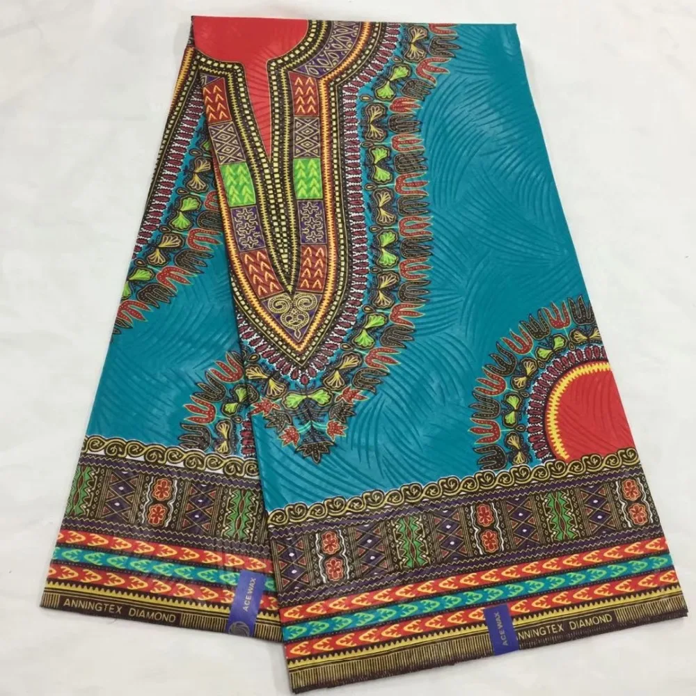 Дашики восковая ткань 2018 африканская для платья java печать хлопчатобумажная