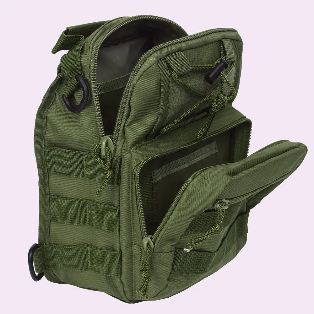 Тактический Molle штурмовой пакет слинг рюкзак сумка на плечо 600D нейлон Открытый