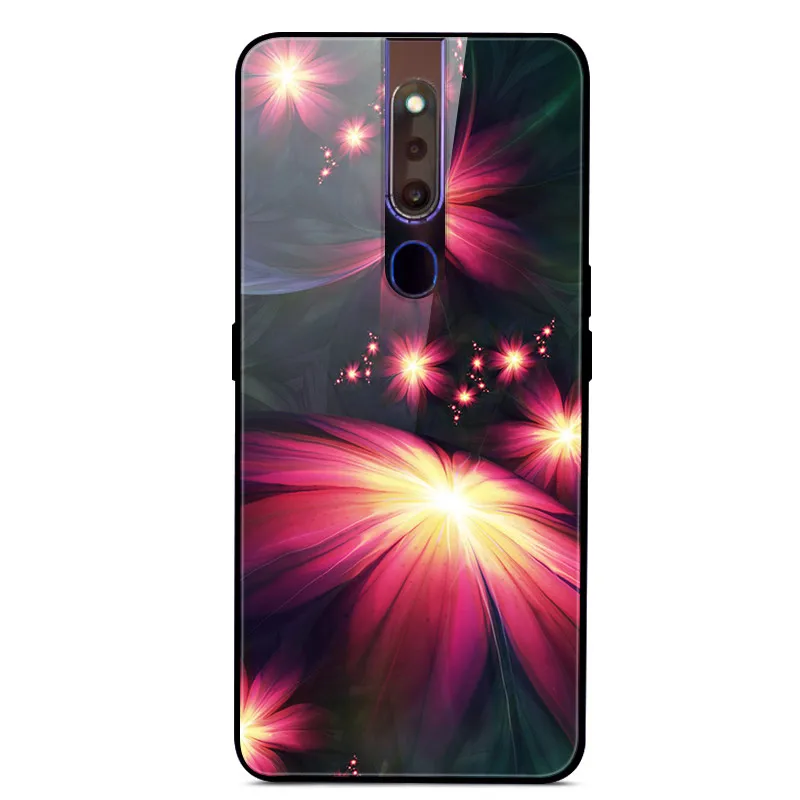 6,5" для OPPO F11 Pro чехол закаленного стекла задней панели жесткий чехол для OPPO F11 Pro F11Pro F 11 Pro чехол OppoF11Pro крышка бампера