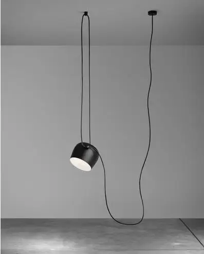 Modern Industrial Iron Spider Drum Pendant Lights Black Suspension Luminaire Bar Living Room Hanging Light Lamp Fixtures | Лампы и