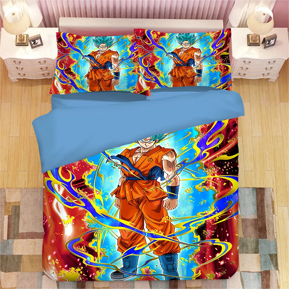 DRAGON BALL Z 3D постельное белье Сон Гоку Вегета пододеяльники наволочки постельный комплект одеяло комплекты постельного белья постельное белье