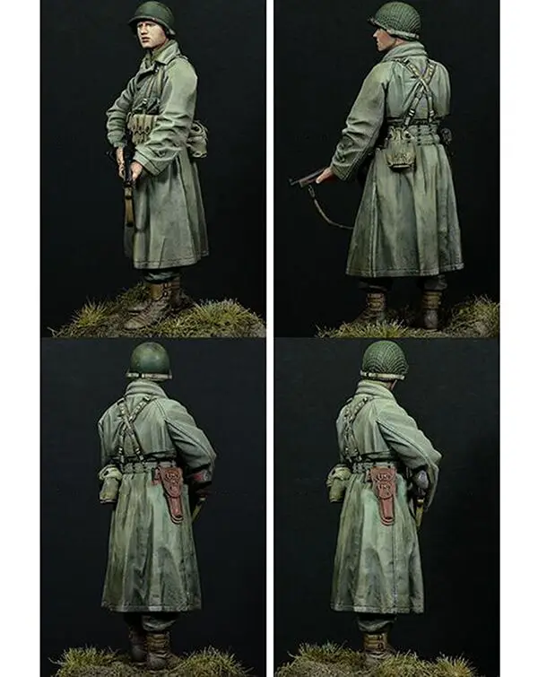 1/16 120 мм resin смола фигура Второй мировой войны солдат США