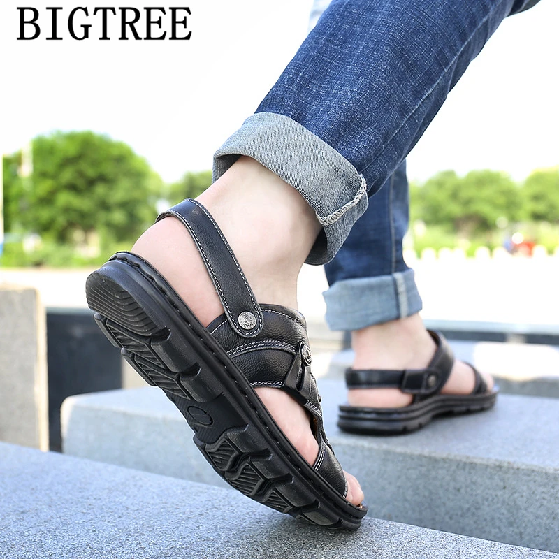 

Men's Shoes Beach Sandals Men's Sandals Casual Designer Shoes Men Leather Sandals Men Zapatos De Hombre Heren Sandalen Slippers