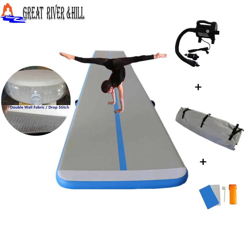 

6MX1MX0.1M popular Air track Gymnastics mats Tumbling mats Inflatable landing mat for sale