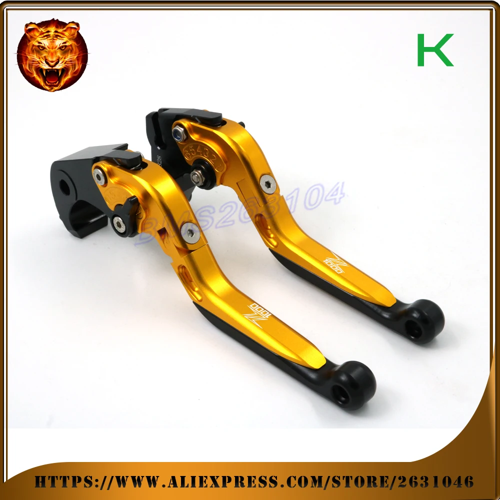 

Adjustable Folding Extendable Brake Clutch Lever For kawasaki Z1000 NEW STYLE With logo Motorcycle 2016 2015 2014 2013 2012 2011