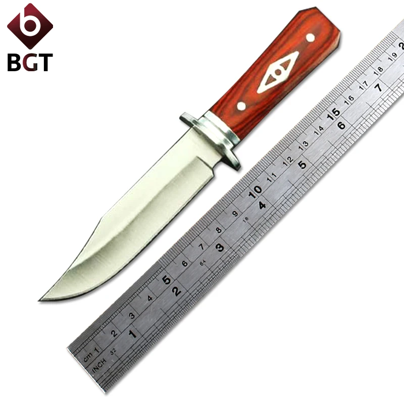 Прямой нож BGT Hunter с фиксированным лезвием тактические боевые ножи для выживания