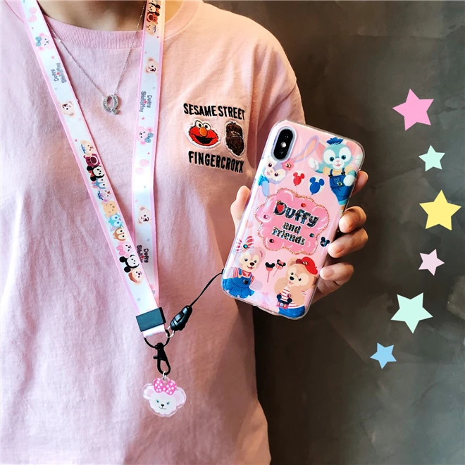 Для iphone XS max XR X bling Duffy shellieway мягкий чехол для 8plus 7plus 6SP 7 8 6 6S милый блестящий +