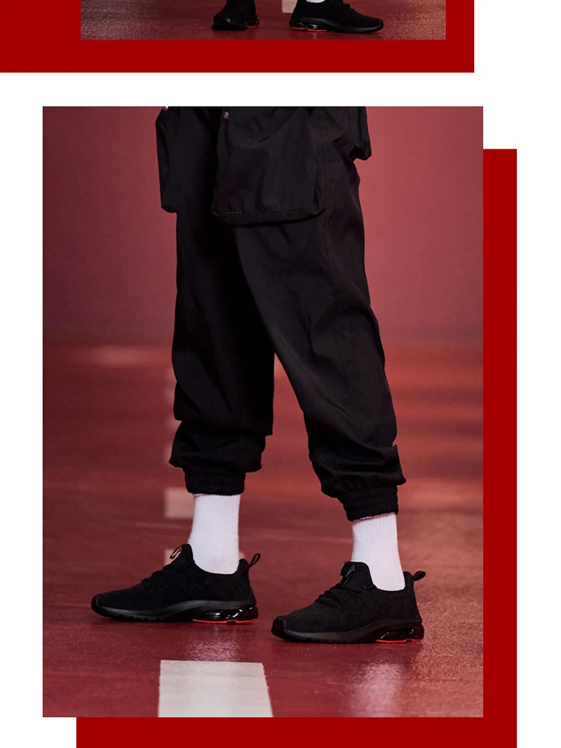 Li-Ning/Мужская обувь для образа жизни с пузырьками; дышащая классическая спортивная обувь с подкладкой для отдыха; кроссовки; AGCN067 YXB209