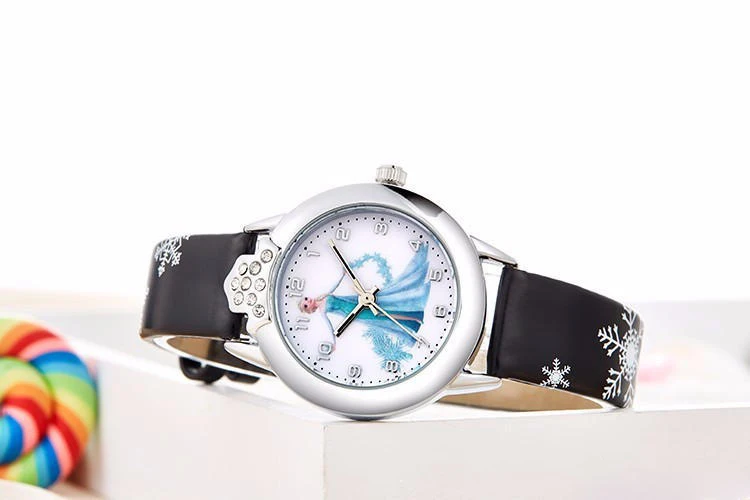FIONTO, новинка, Relojes, мультяшная принцесса, часы, модные детские часы, детские часы, милые, Резиновая кожа, кварцевые часы для девочек CE0519/5