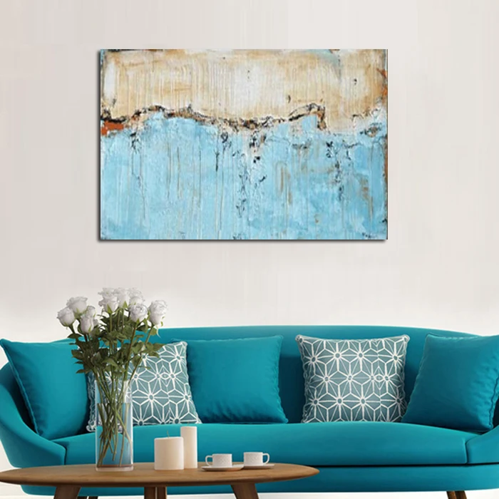 Modern Abstract Art Painting Kitchen Landscape Wall Living Room Pictures Hand Painted Home Decoration Large Canvas Oil Paintings | Дом и сад
