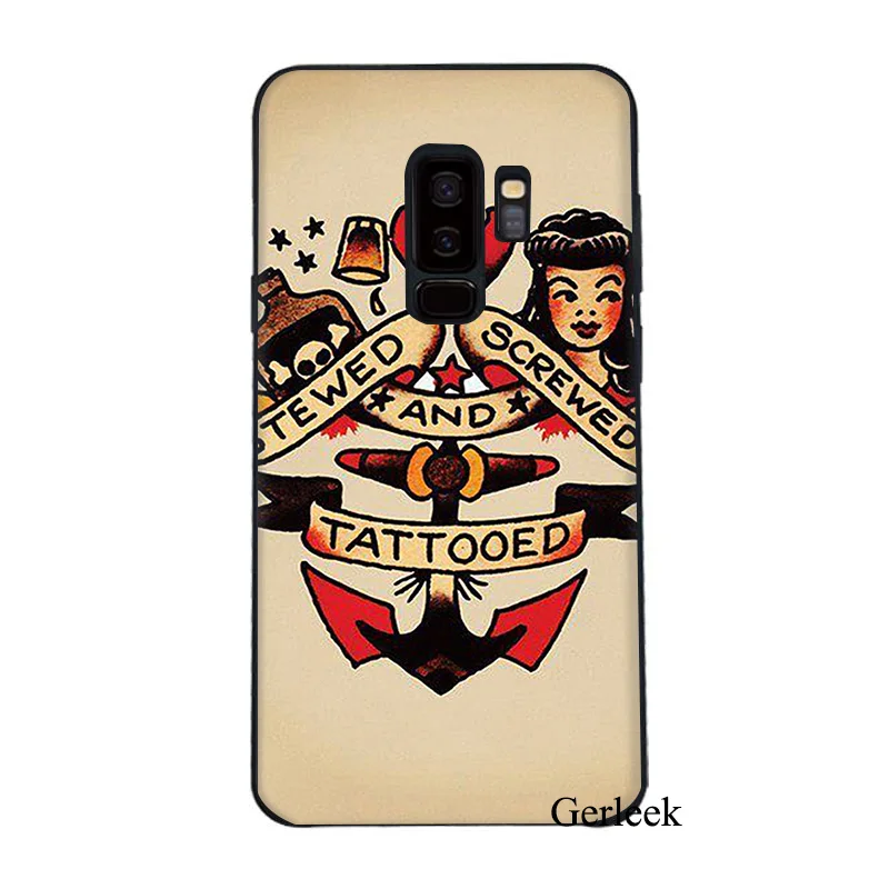 Чехол для телефона Sailor Jerry Tattoo 06 Samsung Galaxy A3 S6 S7 Edge S8 S9 Plus 2016 2017 | Мобильные телефоны и