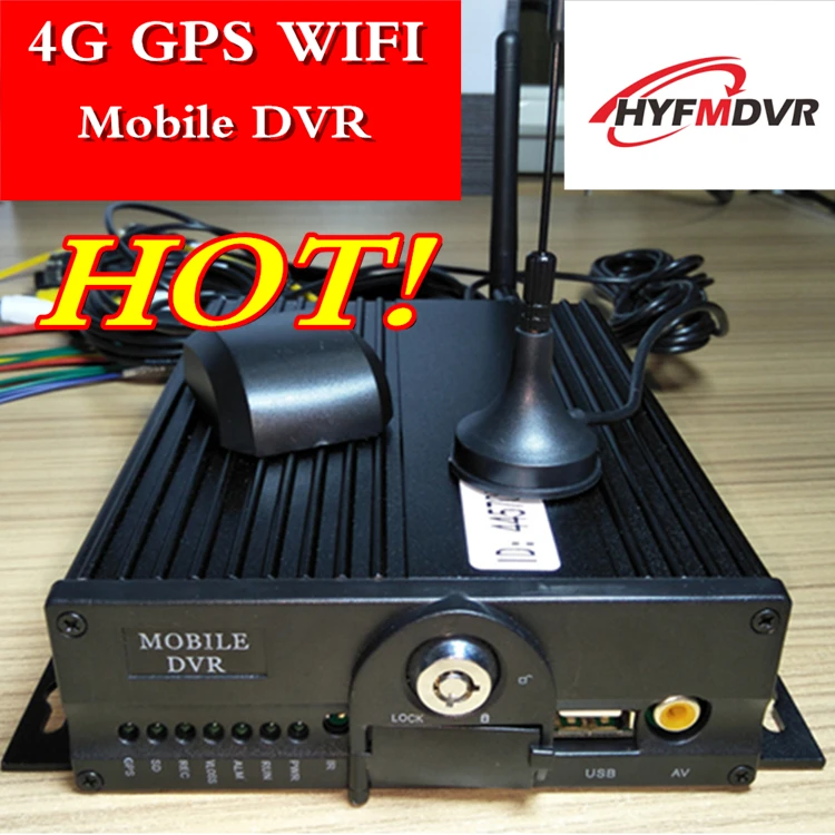 4G gps wifi MDVR пульт дистанционного позиционирования хост мониторинга 4ch двойной SD карты автобус/грузовик/такси мобильный dvr