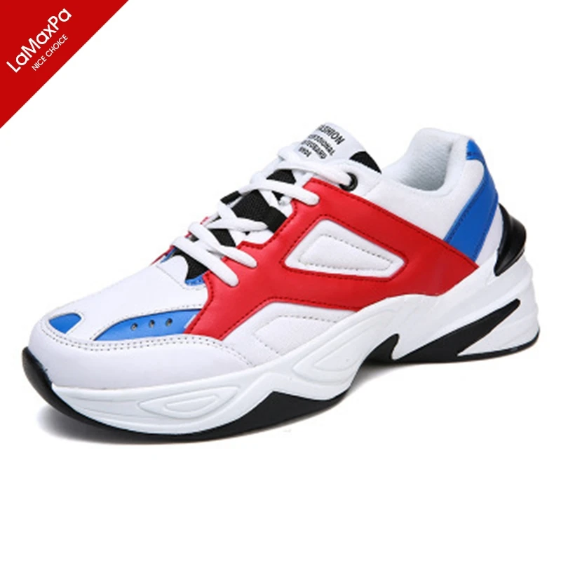 Men's Casual Comfortable Lightweight Lace Up Stable Autumn Fashion PU High Quality Breathable Sneakers Outdoor Footwear Shoes | Спорт и