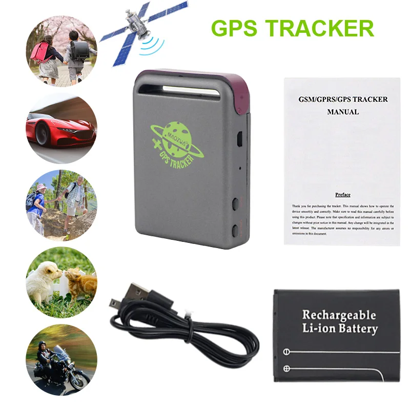 10 шт. GPS локатор GSM TK102B автомобиль Mini в реальном времени GPRS устройства слежения TK 102