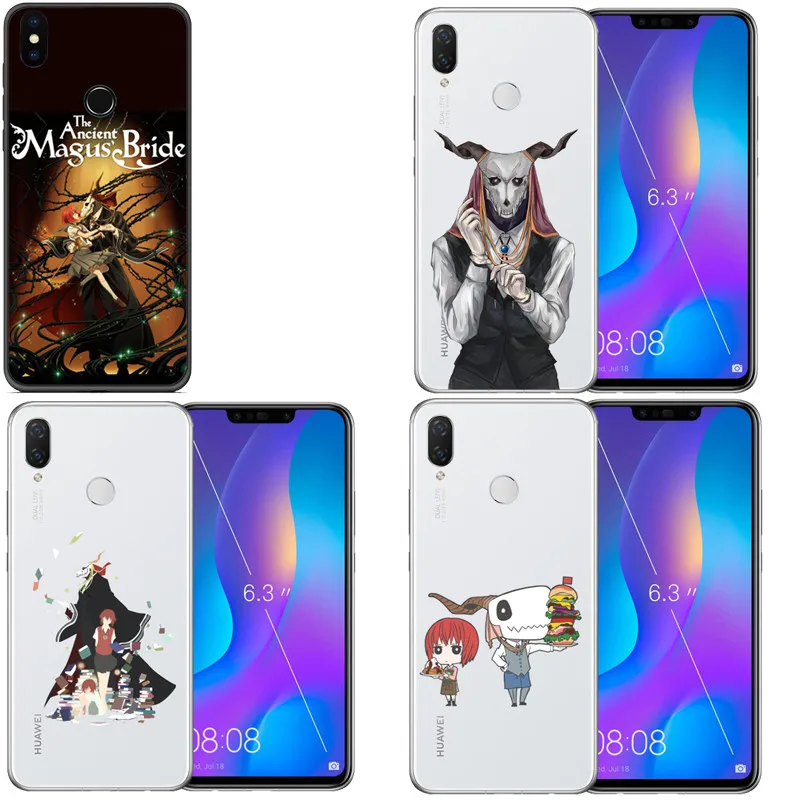 Casos de Telefone Para o Huawei Mate/P 8 9 10 20 Lite Plus Ancient Magus Bride phone Suave прозрачный чехол из ТПУ Fundas