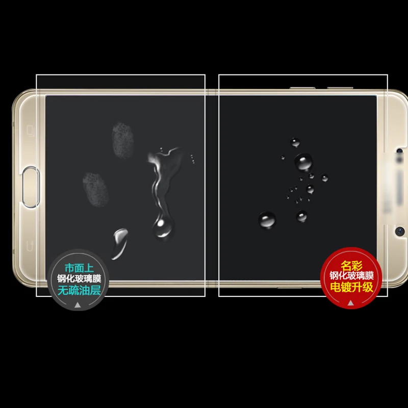 5 шт черный ультра-тонкий протектор экрана из закаленного стекла для Samsung GALAXY Note