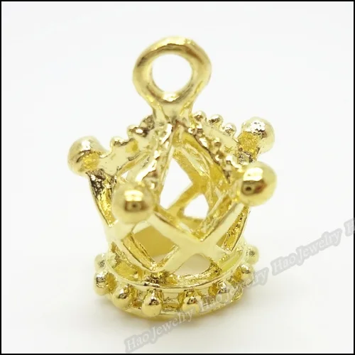 60 шт. подвеска в виде короны из сплава золота и цинка подходит для браслета