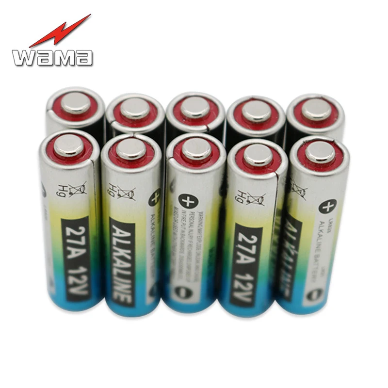 10 шт. щелочные сухие аккумуляторы Wama 27A 12 В G27A MN27 MS27 A27 L828 V27GA|dry battery|27a 12v12v battery 27a |