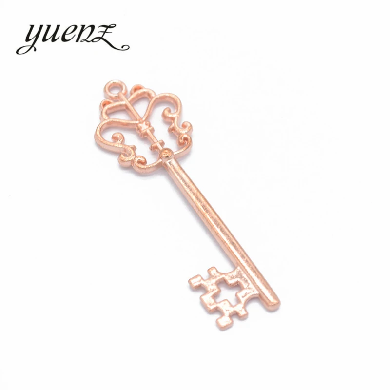 

YuenZ 6pcs Antique Silver color key Charms Pendants for Bracelet Necklace DIY Jewelry Making Finding Accessories 57*18mm O223