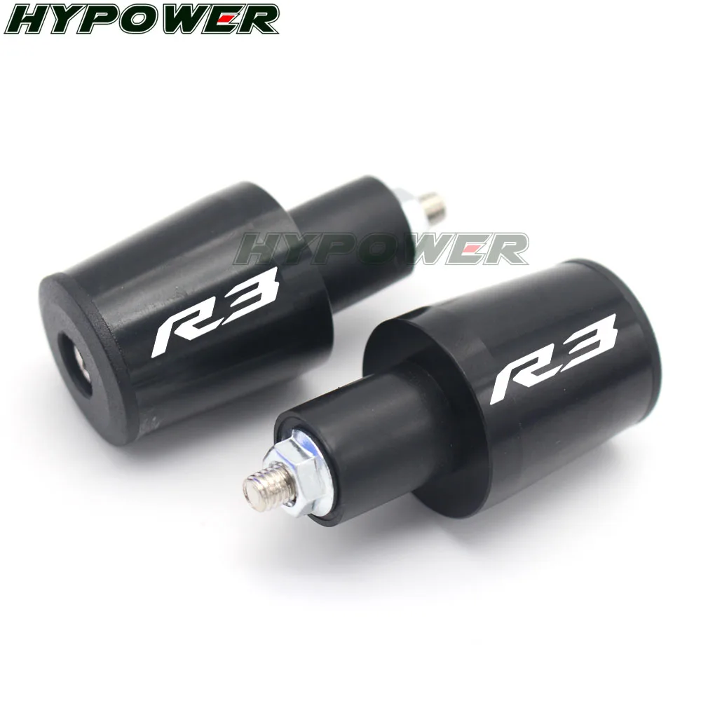 Для YAMAHA YZF R3 YZFR3 2015 2016 2017 2018 CNC 22 мм ручки руля крышка заглушки|22mm handlebar grips|handle bar capbar