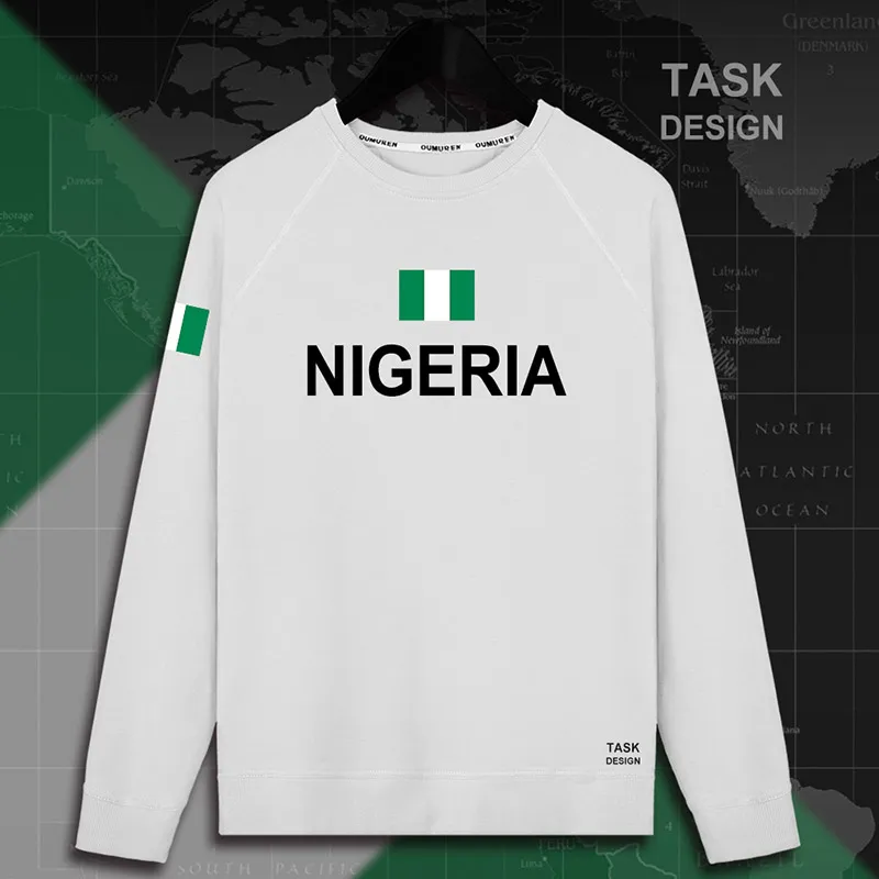 Nijeriya nigeriya нигерийские NG мужские пуловеры с капюшоном, толстовки, Мужская толстовка, тонкая уличная одежда, трикотажные изделия, Национальный спортивный костюм 01 - Цвет: roundneck-white