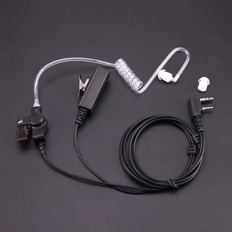 2 Pin Тайное Акустическая трубка Динамик для Baofeng Kenwood UV 5R иди и болтай Walkie Talkie