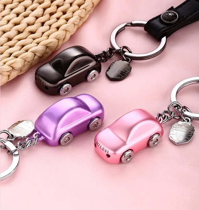Кожаный брелок Рисунок Hello Kitty кошка ложка рисунок светодиодные лампы вспышки