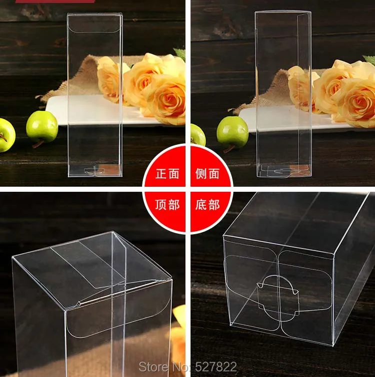 5x5x15 см упаковочная коробка для игрушек Прозрачная ПВХ витрина подарочные