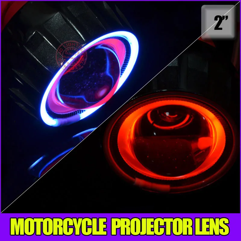 Bi xenon Motorcyle светильник для проектора с ксеноновой лампой глазами демона CCFL