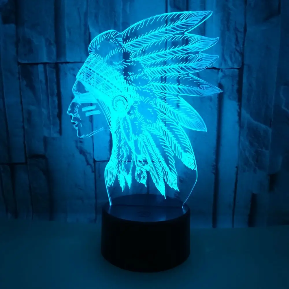 Emirates 3d Lights Seven Color Touch Led Visual Table Moderne Lamp Gift Decoration Night Lamps For Living Room | Освещение