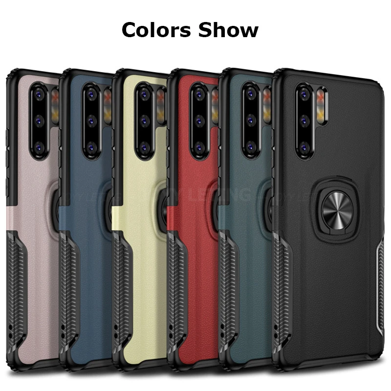 Роскошный кожаный тонкий противоударный защитный чехол для телефона huawei P30 Pro Lite