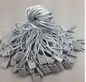Grey Поставка фабрики! пластиковые бирки для одежды с нейлоновая нить 1000 шт./упак - Цвет: Grey