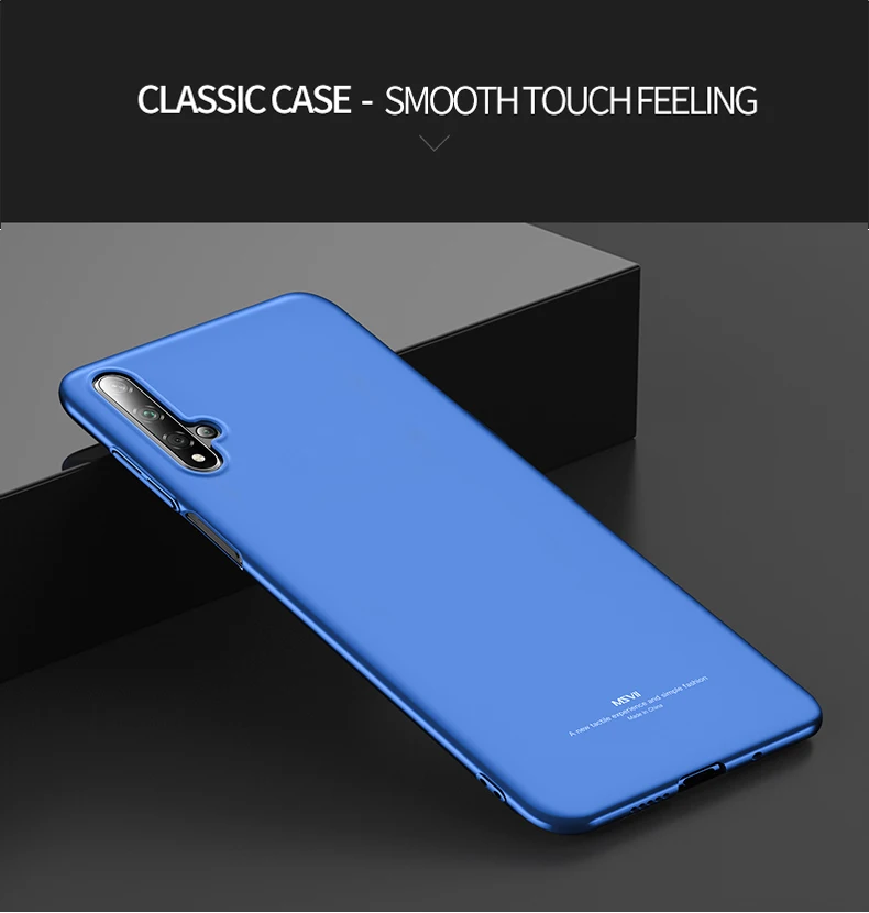 Honor 20 Pro Чехол Msvii матовый чехол для huawei Honor 20 Lite 10 10i 20i 20S SE Чехол Жесткий PC чехол для huawei View 20 V20 чехол s